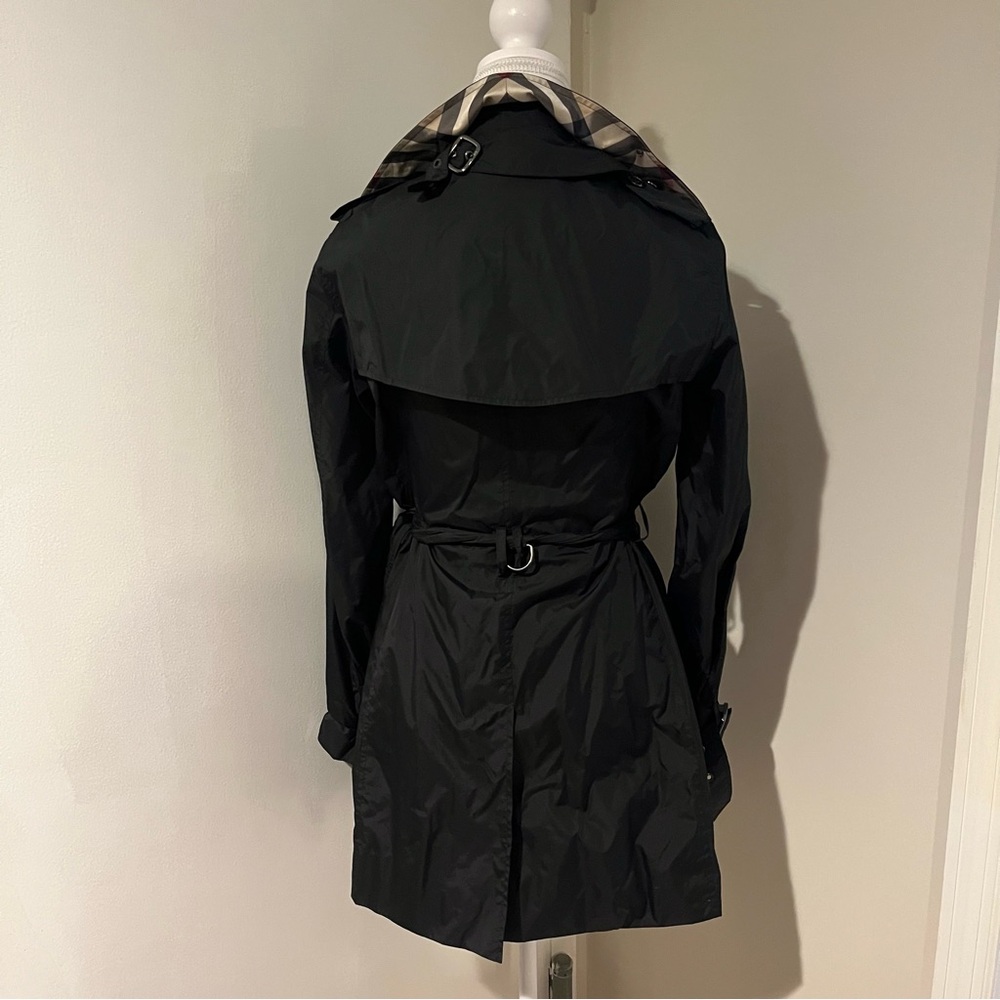 Burberry Black Trench Jacket Coat - Picture 2 of 3